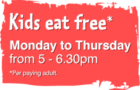 kids eat free monday - thursday